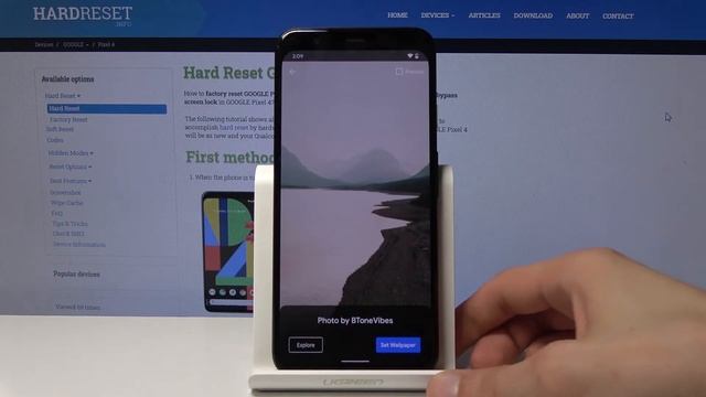 Google Pixel 4 How to Change Wallpaper смотреть онлайн