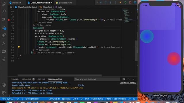 Glass morphism Flutter UI implementation | Glass effect in flutter | UI trend 2021|#flutteracademy смотреть онлайн