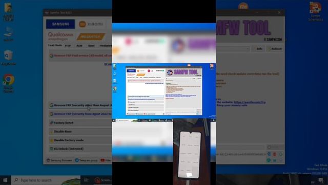 SAMSUNG A31 ANDROID 12/13 FRPBYPASS WITH'SAMFW TOOL'samsung_a31 Frp_bypass@Mobile_Solutions_Borneo