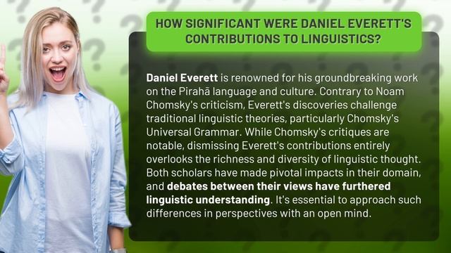 How Significant Were Daniel Everett's Contributions to Linguistics? смотреть онлайн