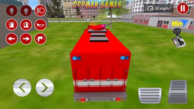 Real Fire Truck Driving Simulator: Fire Fighting - Levels 7 - 11! Android gameplay смотреть онлайн