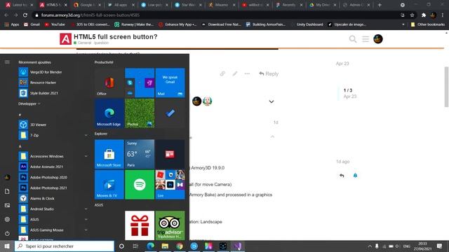 Toggle HTML5 game in full screen with button with Armory 3D смотреть онлайн