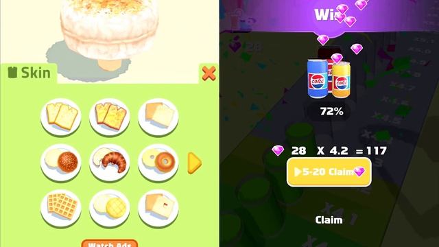Sandwich Runner Vs Juice Run - SpeedRun Gameplay Android, iOS #250 смотреть онлайн