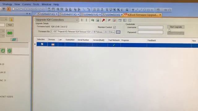 IQ4 Firmware Upgrade using SET смотреть онлайн