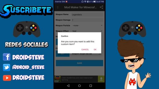Como crear tu propio MOD para Minecraft PE 1.0.2 ANDROID смотреть онлайн