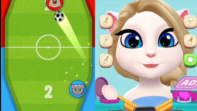 My Talking Angela 2 Vs My Talking Tom | Gameplay 2024 | my talking tom friends game смотреть онлайн