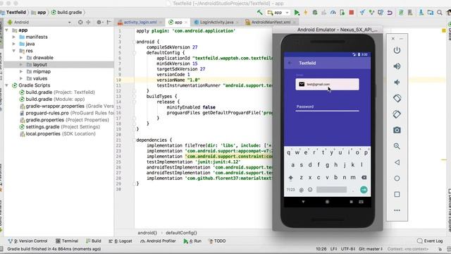 Create Material Text Field in an android application: 10 minutes смотреть онлайн