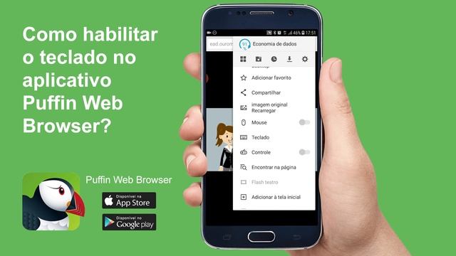 Como habilitar o teclado no aplicativo Puffin? смотреть онлайн