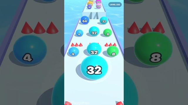 Soft Ball Run Merge 2048 ! All Levels Gameplay (227-236) android, ios смотреть онлайн
