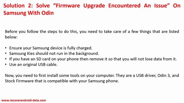 How To Fix "Firmware Upgrade Encountered An Issue" On Samsung смотреть онлайн