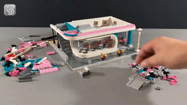 59-sec. Speed Build of Lego Creator Expert - Downtown Diner - 10260 Set смотреть онлайн