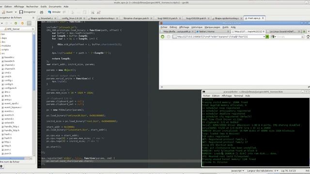 APE + jslinux (remote control) смотреть онлайн