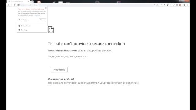 How to fix it | ERR_SSL_VERSION_OR_CIPHER_MISMATCH смотреть онлайн