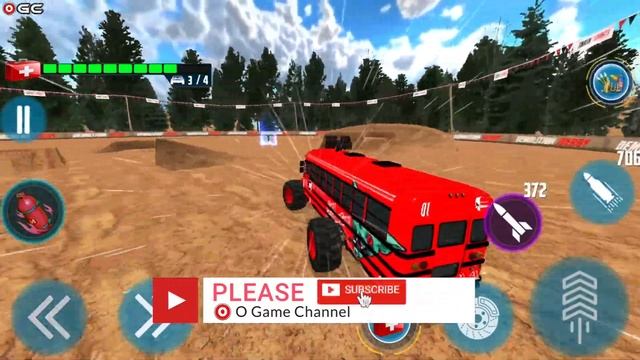 Monster Bus Demolition Derby Bus Destruction 2021 - Impossible Racing - Android GamePlay #2 смотреть онлайн