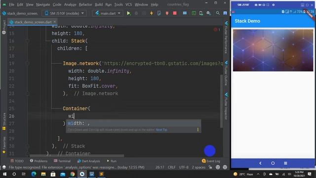 5. Stack Widget in Flutter - Pashto смотреть онлайн