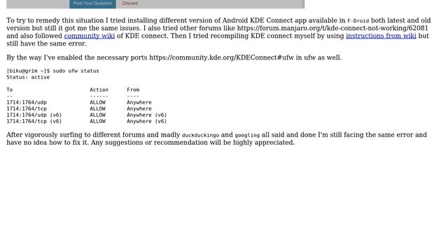 KDE Connect not working. (Shows error of cannot be paired because it is running an old version... смотреть онлайн