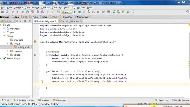 Android - Addition of two numbers смотреть онлайн