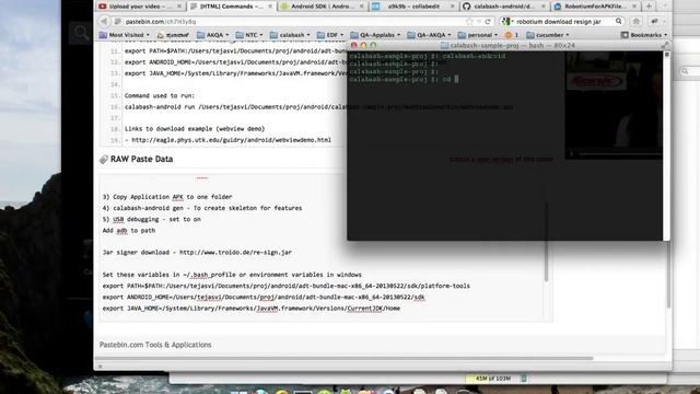 Calabash Android Part1 Framework Setup and running 1 example смотреть онлайн