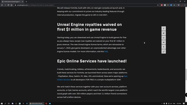 UNREAL ENGINE 5 - Commenting on the announcement. It's UE4 with MASSIVE improvements смотреть онлайн