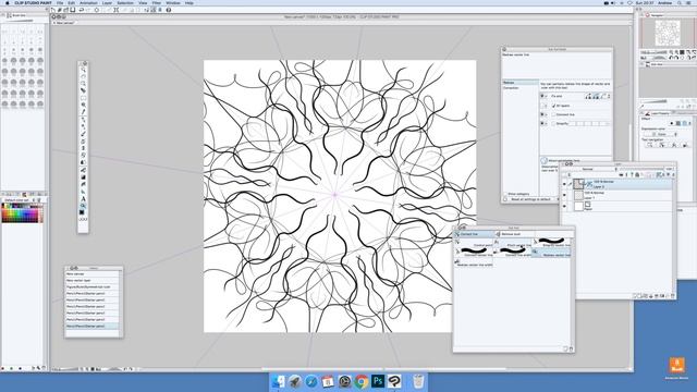 Clip Studio Paint : How To Symmetry Pencil Drawings Tutorial | Graphicxtras смотреть онлайн