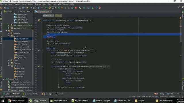 Part 13 Tutorial Android Studio Uang Kas смотреть онлайн