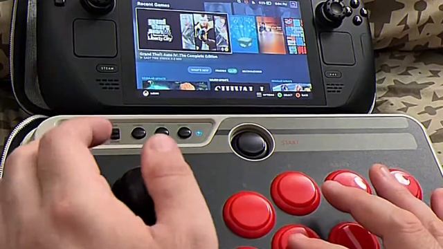Steam Deck works great with the Bluetooth 8BitDo SN30 Pro+ & NES30 Arcade Stick смотреть онлайн