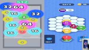 Bubble Ball 2048 Vs Hexa 2048