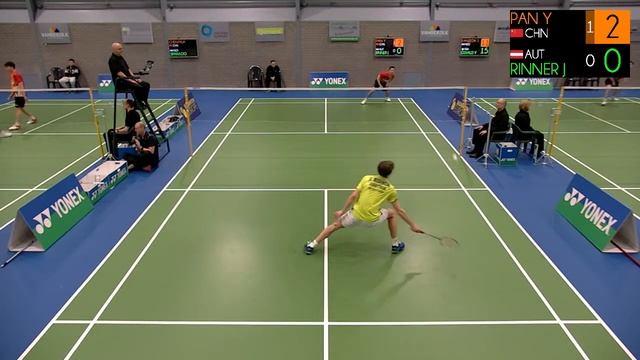 Pan Yin Long 🇨🇳 - Jakob Rinner 🇦🇹, MS, Yonex Dutch Junior International 2023 смотреть онлайн