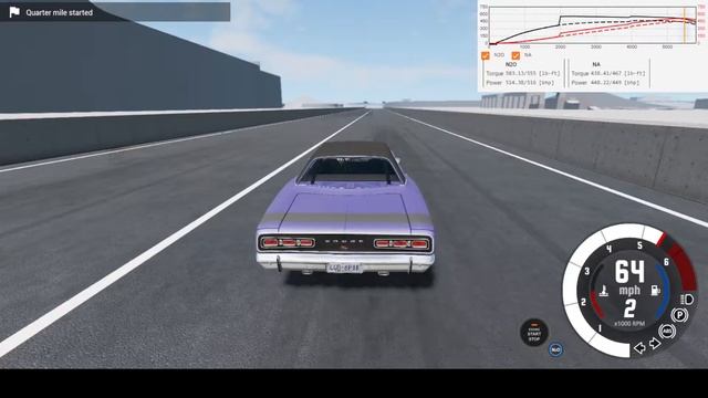 BeamNG.Drive - 500HP Drag Coronet VS 490HP Street Bluebuck смотреть онлайн