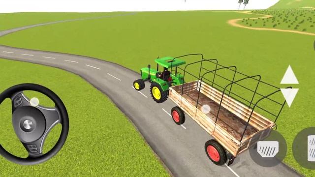 TRANSPORTING tractor driving 3d #fs22 Swaraj tractor Offroding Android gameplay #gta5 #gtav farmin смотреть онлайн