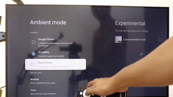 Ambient mode Setting in Google Tv / Android Tv