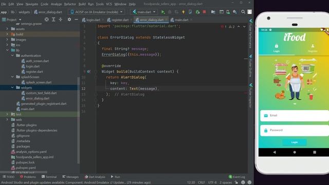 Online Shop App Flutter & Firebase Foodpanda Clone - Alert Dialog Box Android iOS App Course 2024 смотреть онлайн