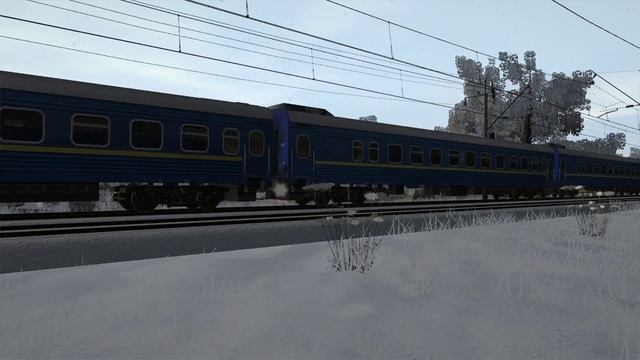 Електровоз ЧС7-218 з поїздом EN 81 Київ-Ужгород Trainz Simulator 2019 смотреть онлайн