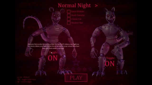 FNAC 3 Custom Night v2.0 смотреть онлайн