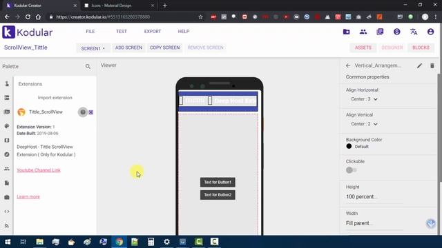 Title Bar Scroll With ListView | Tittle ScrollView Extension for Kodular смотреть онлайн