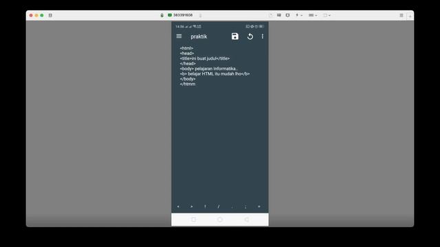 membuat file HTML di Android смотреть онлайн