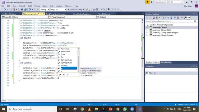 Unity Game - Setting up Fixed Touch Field смотреть онлайн
