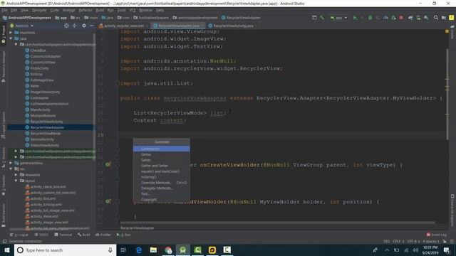 How To Create/Implement RecyclerView In Android Studio смотреть онлайн