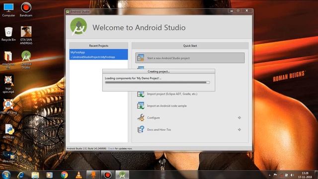 How to Create First App in Android Studio Full Tutorial in Hindi смотреть онлайн
