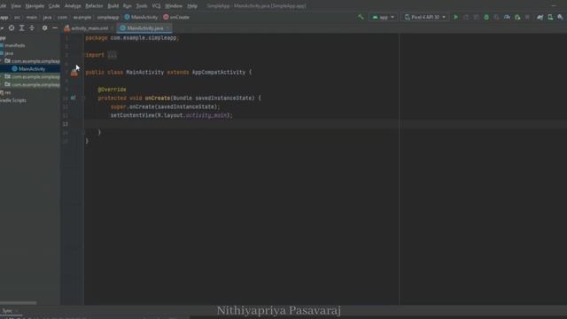 Mobile Application Development ||Creating Simple App using Android Studio|| Nithiyapriya Pasavaraj смотреть онлайн