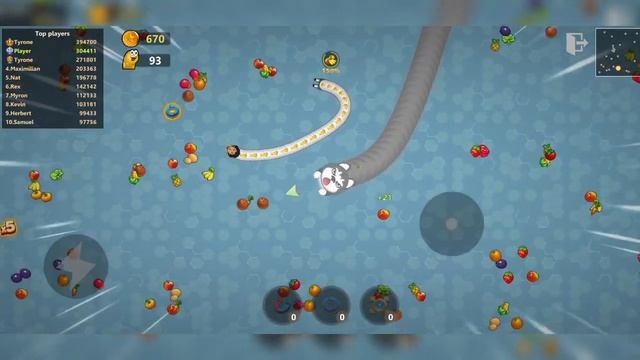 Best funny game😁 worms zone.io / Snake lite game big snake ios & android Gameplay смотреть онлайн
