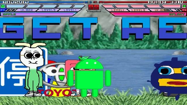 Mugen battle Android Apple Onion and Roadsign vs Nokia 3310 Splaat Toyota and Windows смотреть онлайн