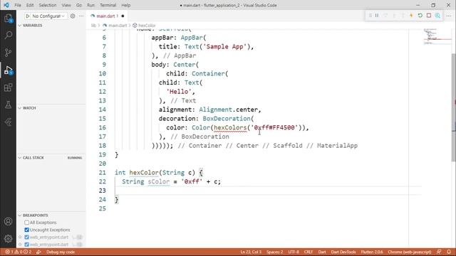 How do I use Hexadecimal Color Codes in Flutter | #72 | Hindi смотреть онлайн