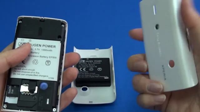 Sony-Ericsson Xperia X8 1300mAh Mugen Power Extended Battery [HLI-EP500SL] смотреть онлайн