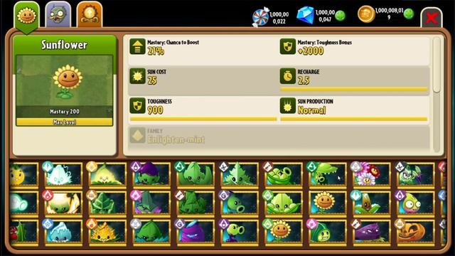 Hack Plants vs Zombies 2 Version 8.2.1 Open All Plants Mastery 200 ( Android & NOX ) смотреть онлайн