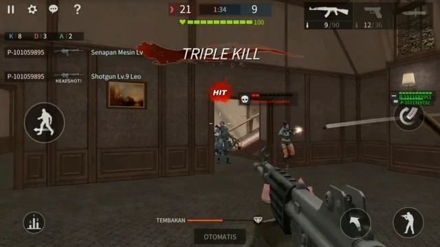 Point Blank Strike gameplay - Game PB versi Mobile Android (mode: Player vs AI) смотреть онлайн