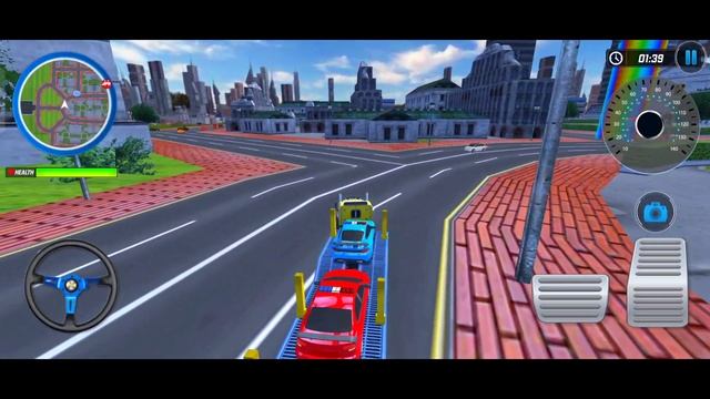 Us Police Multi Level Car Transporter Truck 2021: Car Transporter Games🚗💥 ||Gladiators Games смотреть онлайн