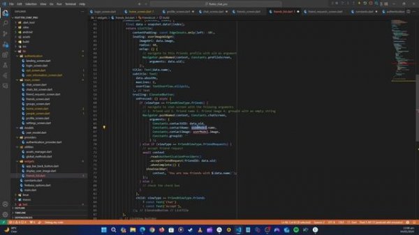 32 Chat screen - Flutter & Firebase Feature-Rich Chat App with Copilot and Provider State Managemen