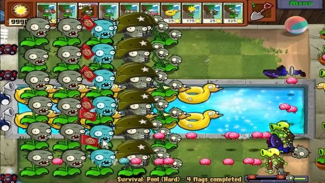 All Pea Mod PvZ vs Gargantuar vs Zombies Mod Plants vs Zombies смотреть онлайн