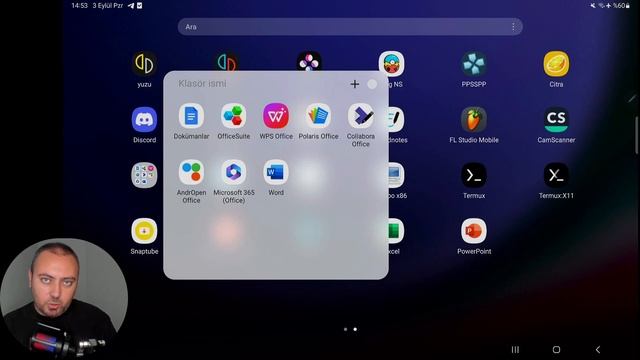 Samsung Tab S9+ Android Tablette Microsoft Office 365 ve Alternatiflerini Denedim смотреть онлайн